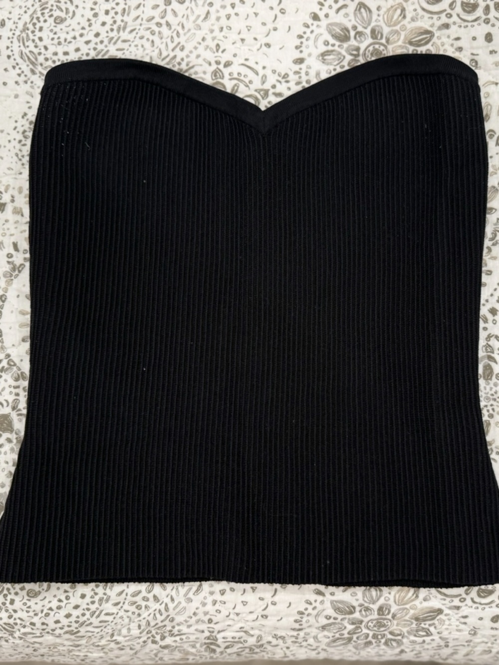 Babaton Aritzia Black Ribbed Tube Top (w/ light pilling)